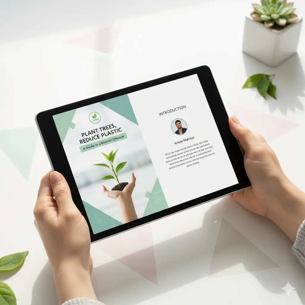 E-book design sample created in Canva